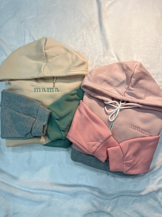 Color Block Comfy Mama hoodie